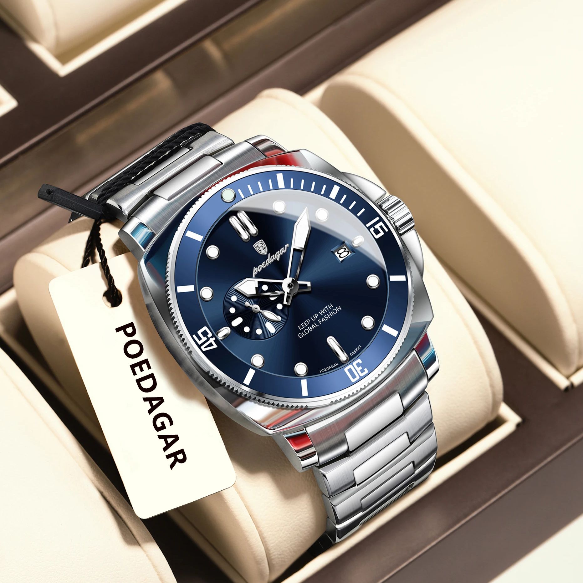 Luxury Watch Longines - POEDAGAR haut à la mode montre
