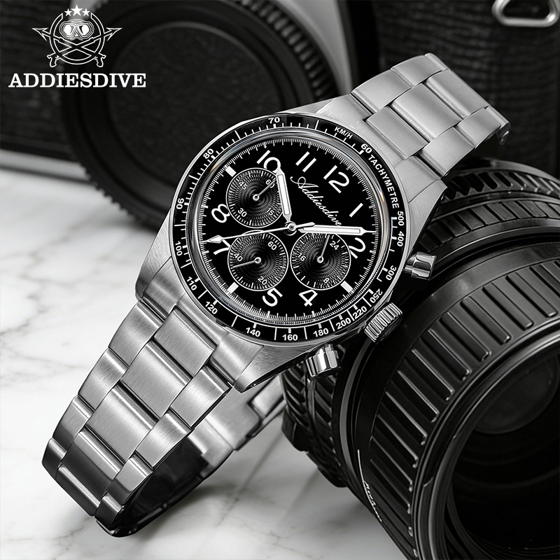 Luxury Watch Second Hand - ADDIESDVIE 2026 Montres Chronographes pour Hommes,