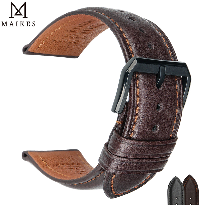 Luxury Watch Longines - MAIKES-Bracelet de montre en cuir de