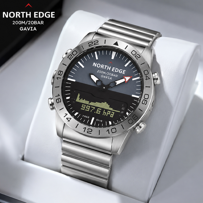 Compass Watch Luxury - NORTH EDGE Montre numérique de sport