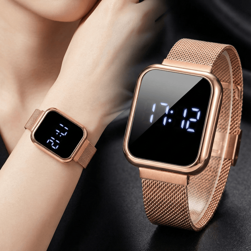 Luxury Watch Life - Montres numériques rectangulaires pour femmes et
