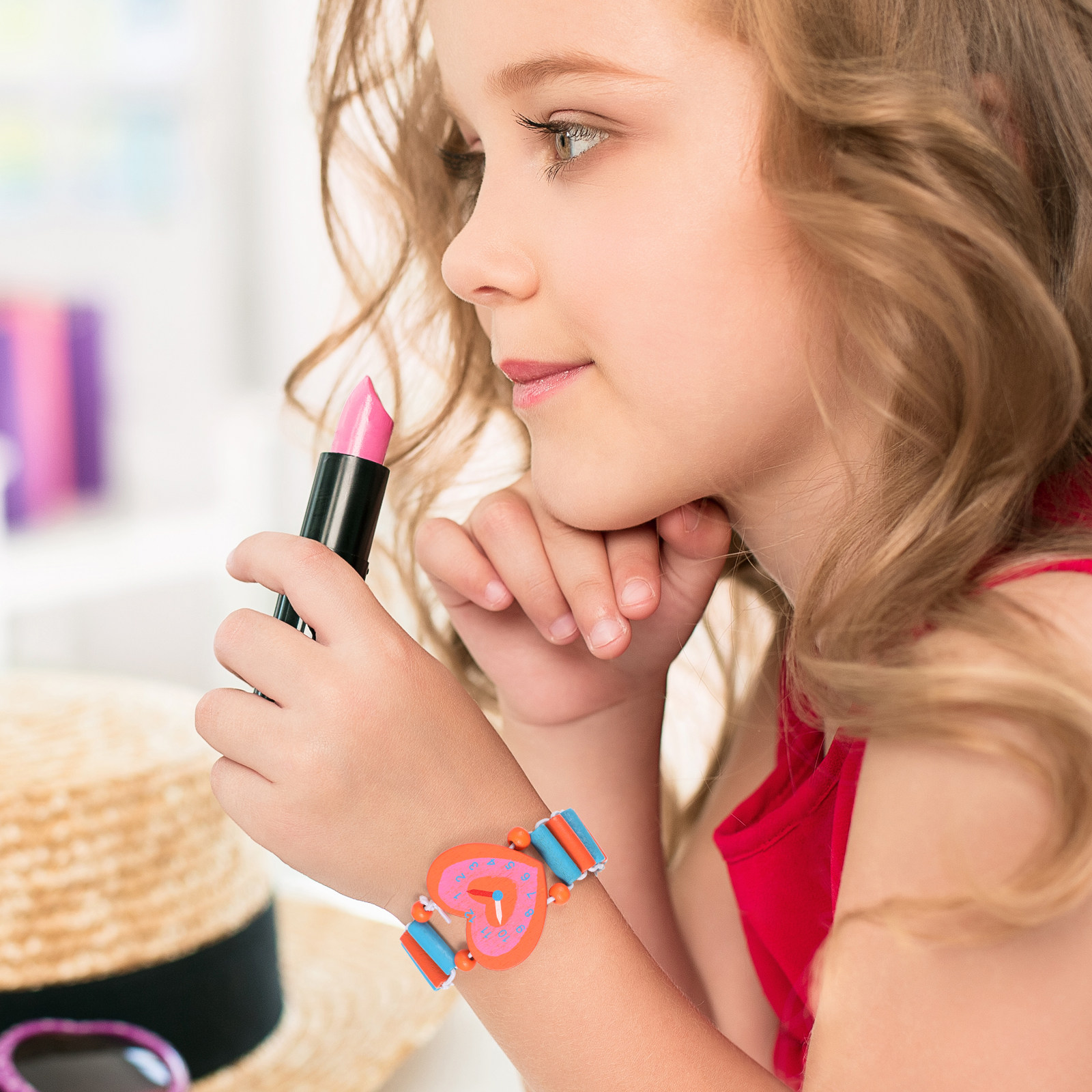 Luxury Watch Kids - 4 montres-bracelets en bois pour enfants,