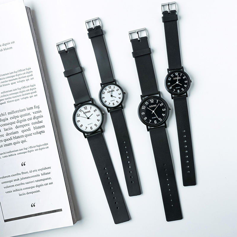 Lux Watch - Montre à Quartz noire Simple pour