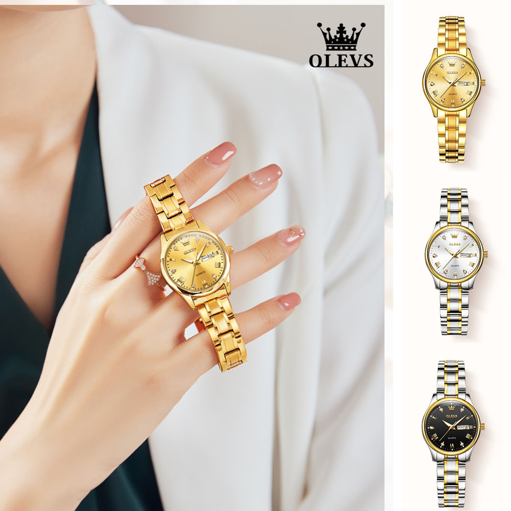OLEVS-Montre à Quartz Étanche  - Luxury Watch Moon Phase avis et prix
