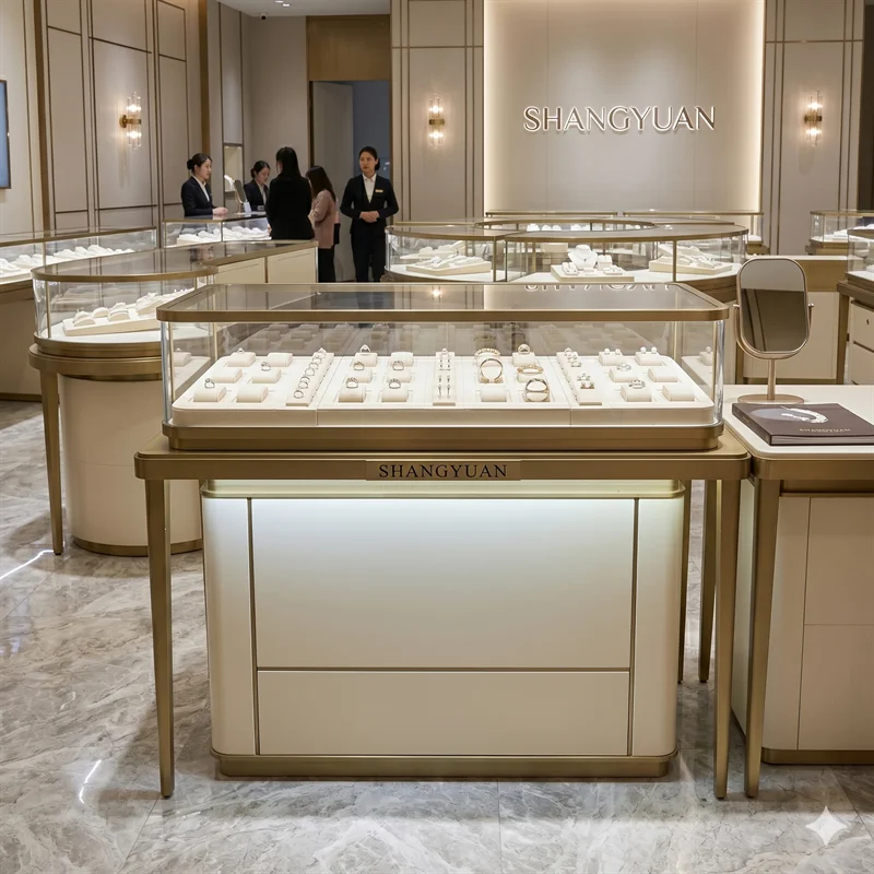 Vitrine de montre en or brossé - Luxury Watch Boutique avis et prix