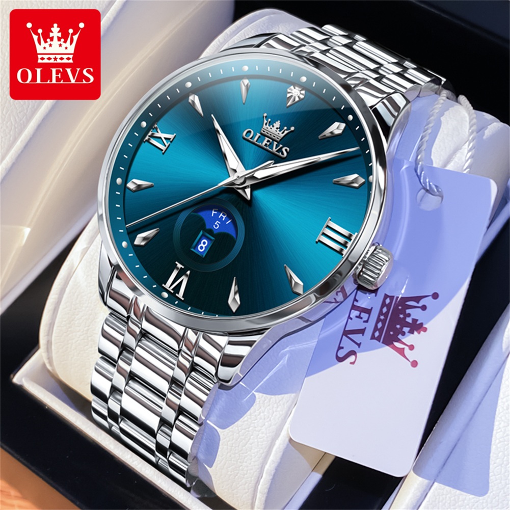OLEVS Phase de lune montres po - Luxury Watch Moon Phase avis et prix