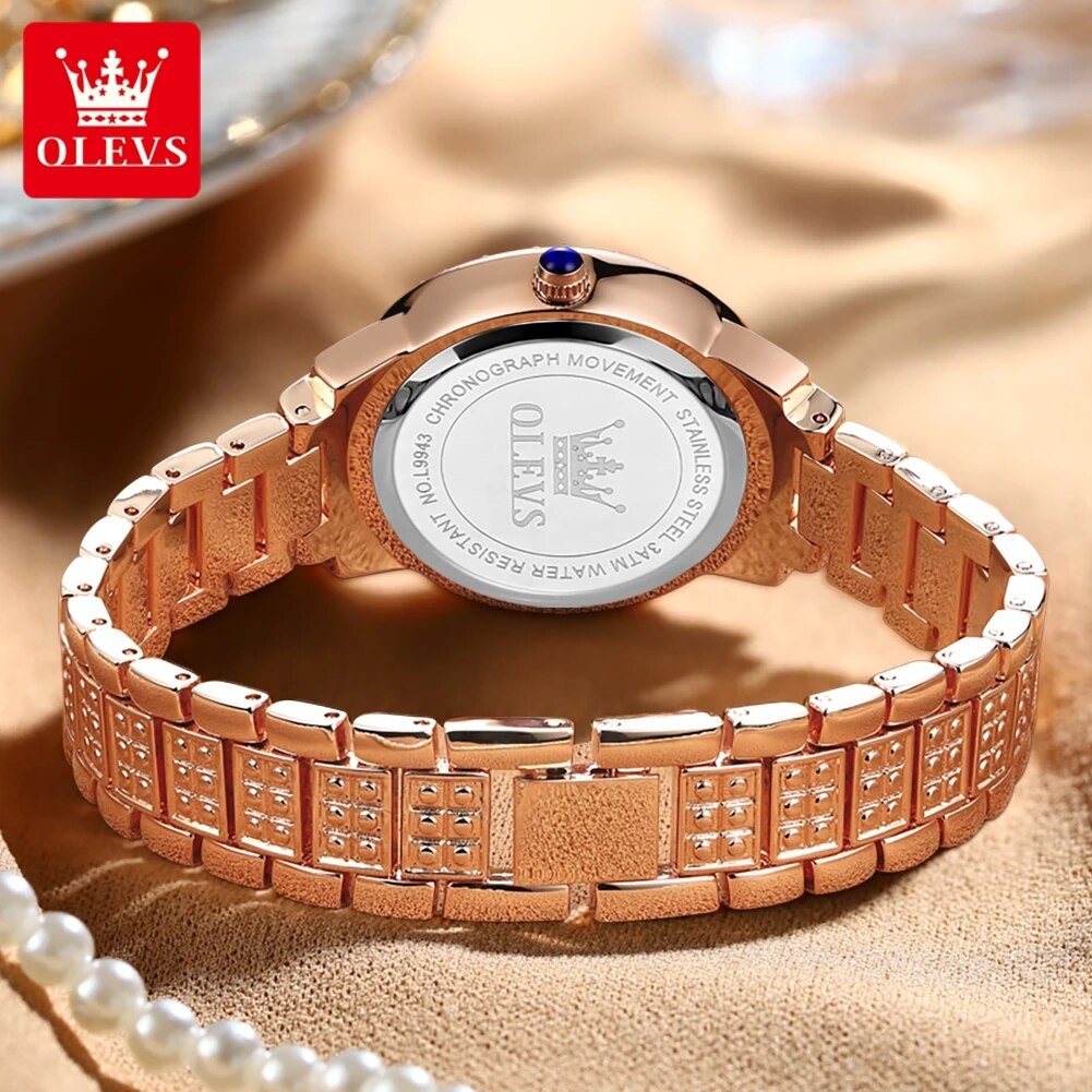 OLEVS 9943 luxe tout diamant m - Lux Watch avis et prix