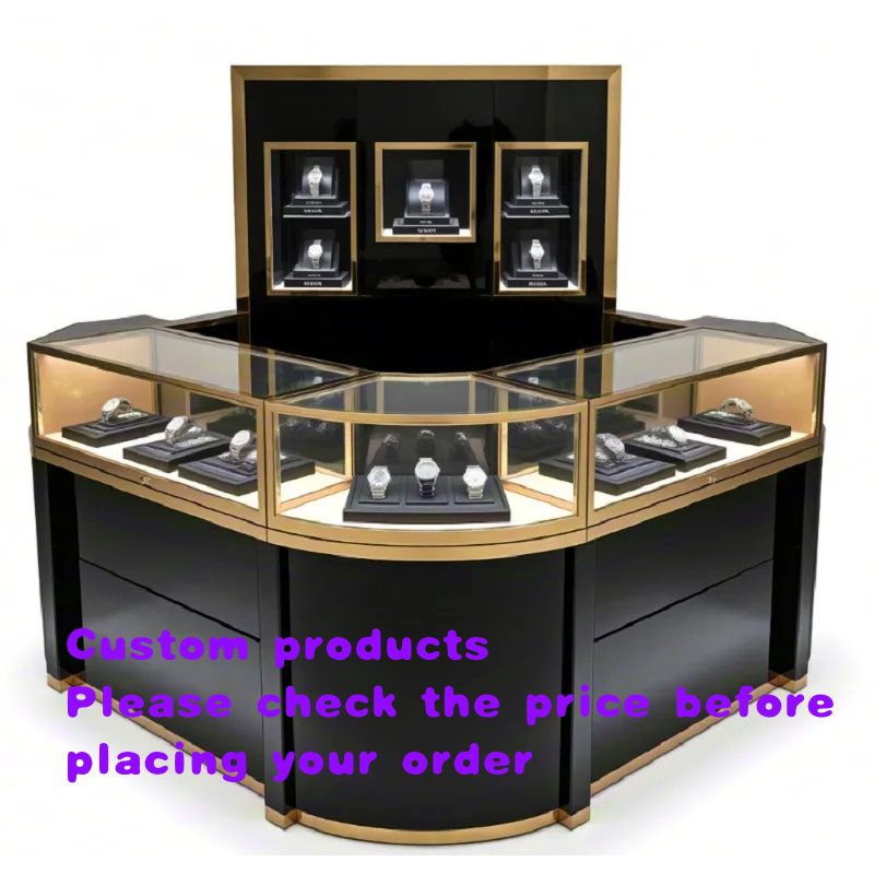 Vitrine d'angle en verre éléga - Luxury Watch Boutique avis et prix