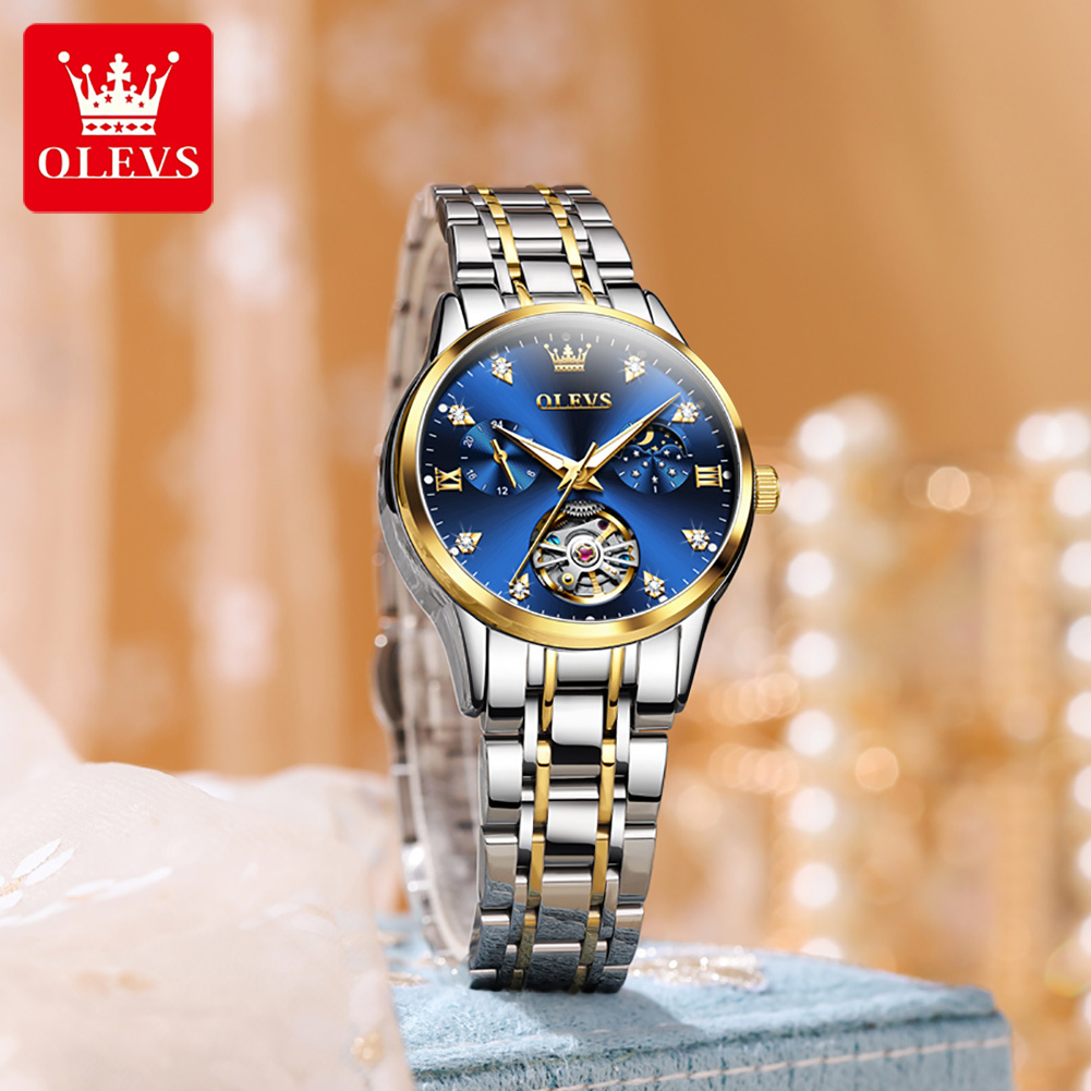 OLEVS montres pour femmes de l - Luxury Watch Moon Phase avis et prix