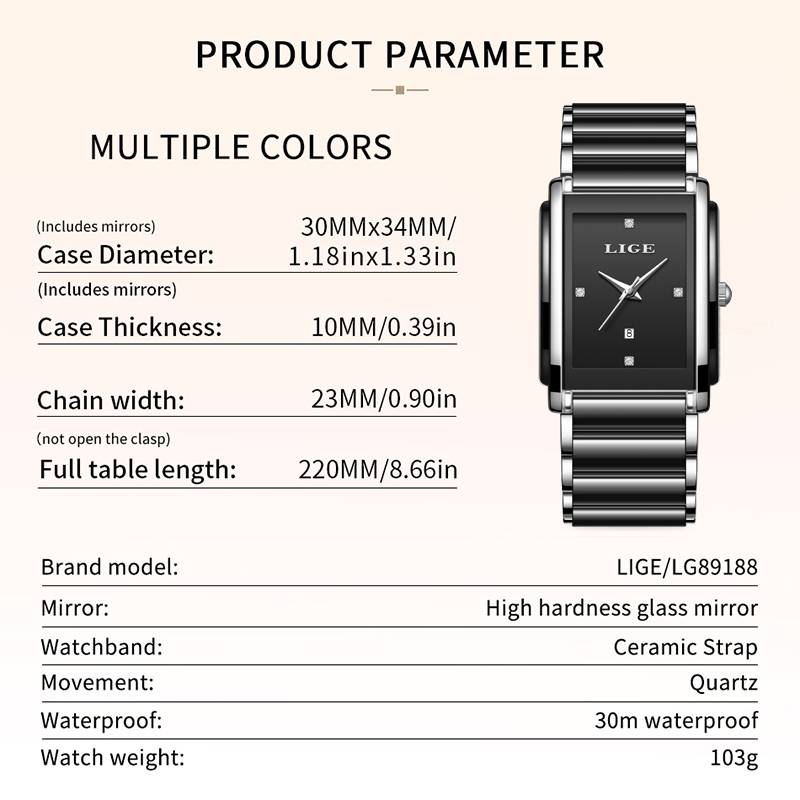 LIGE nouvelles femmes de luxe  - Lux Watch avis et prix