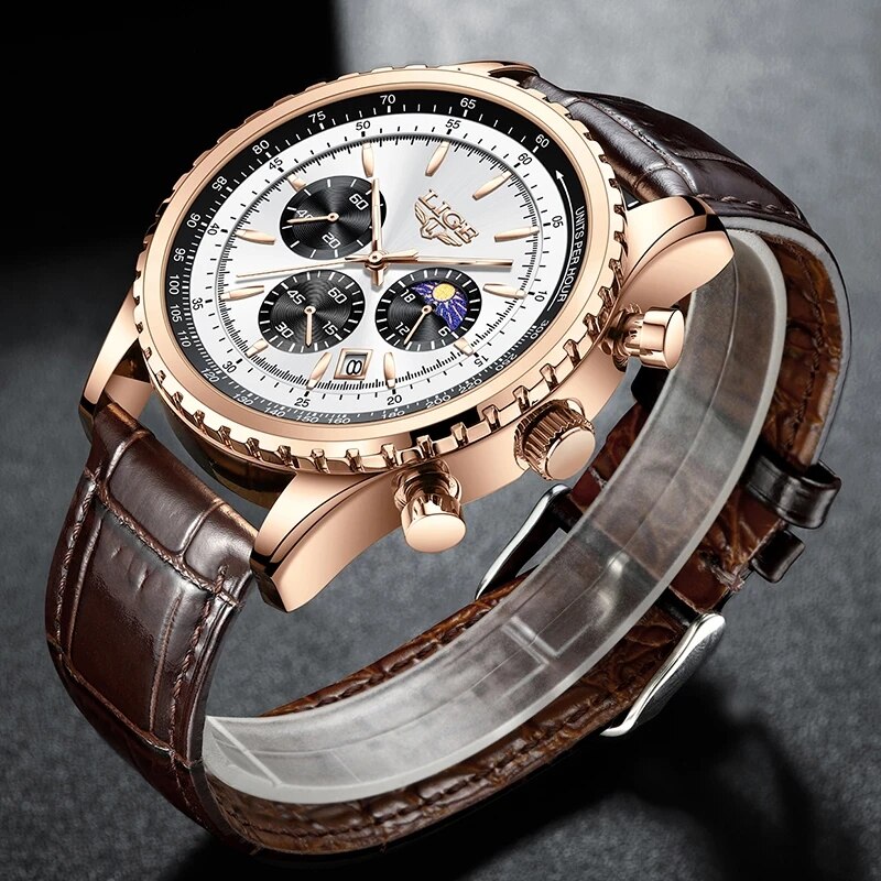 LIGE-Montre-bracelet à quartz  - Luxury Watch Low Price avis et prix