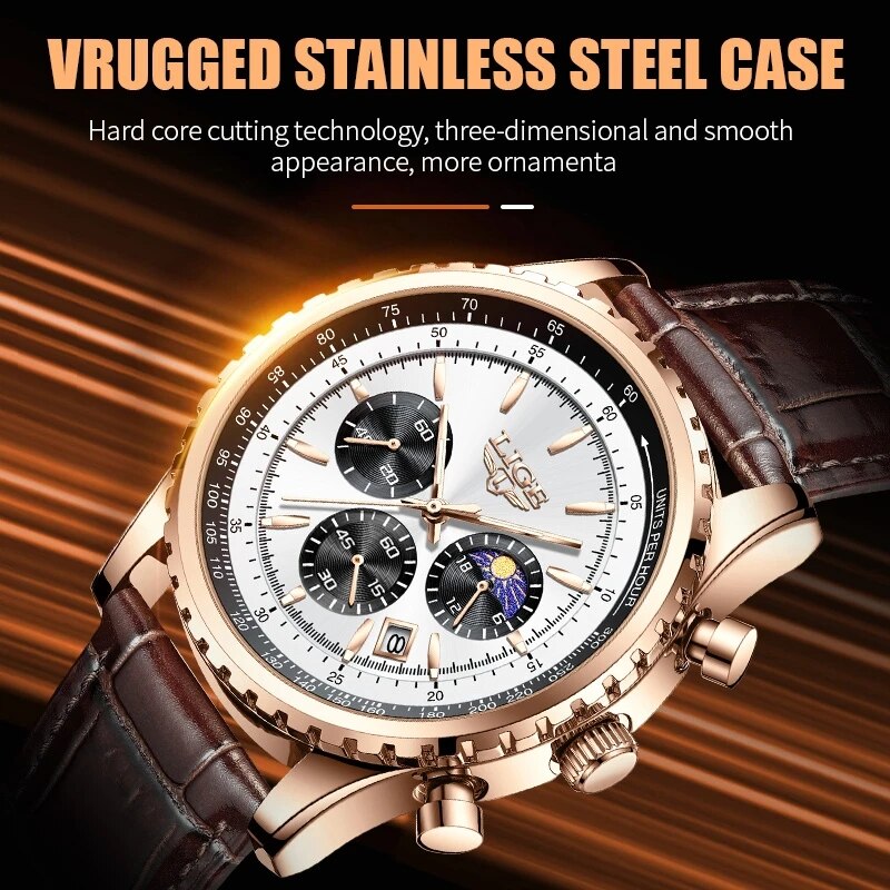 LIGE-Montre-bracelet à quartz  - Luxury Watch Low Price avis et prix