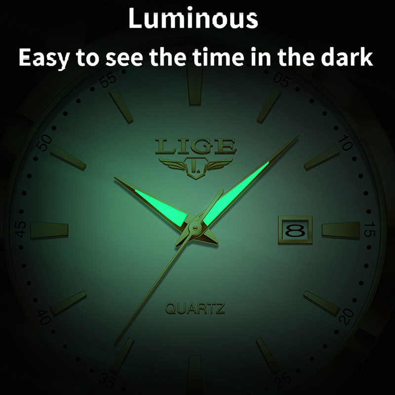 LIGE mode montre en cuir marro - Luxury Watch Longines avis et prix