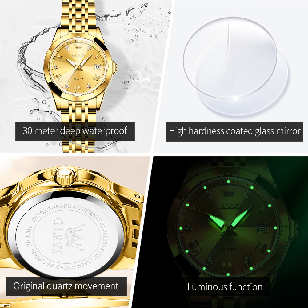 OLEVS mode montre dorée pour f - Lux Watch avis et prix
