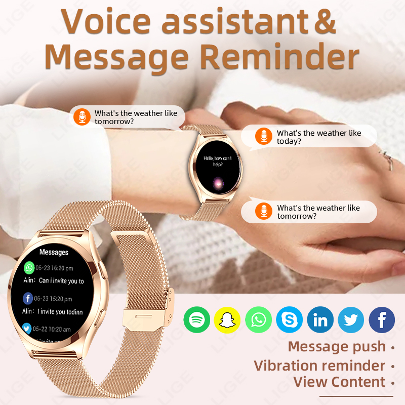 Montre connectée de luxe LIGE  - Compass Watch Luxury avis et prix