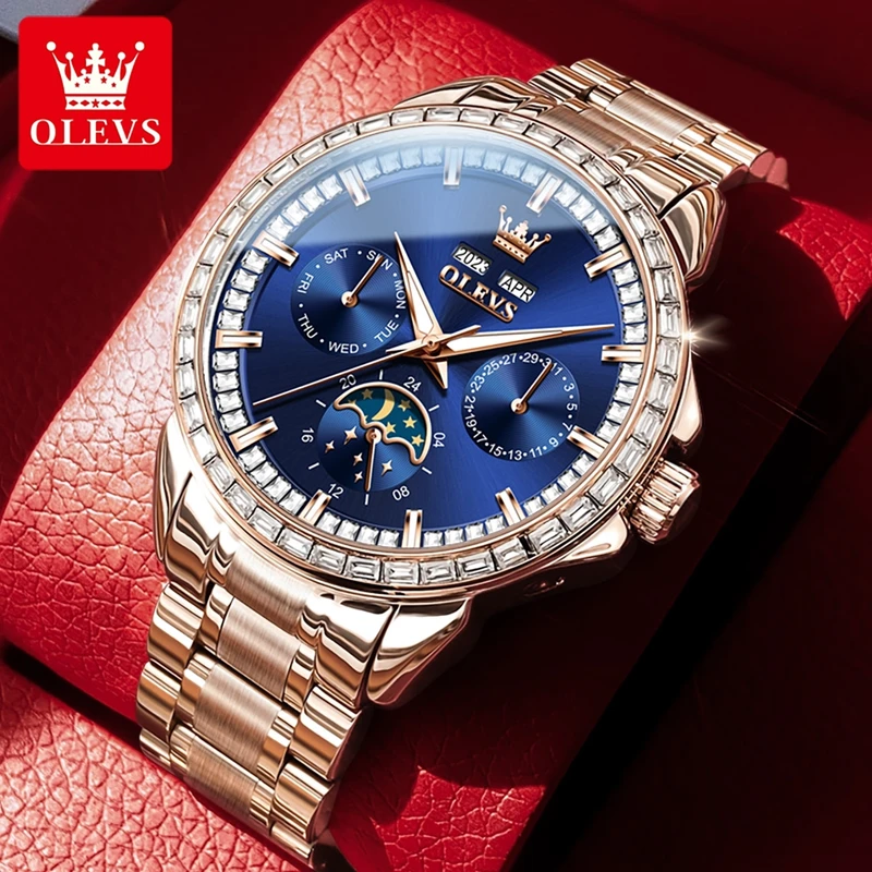 OLEVS-Montre-bracelet étanche  - Compass Watch Luxury avis et prix
