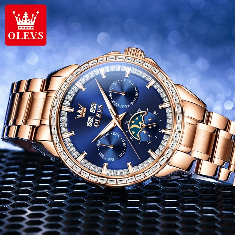 OLEVS-Montre-bracelet étanche  - Compass Watch Luxury avis et prix