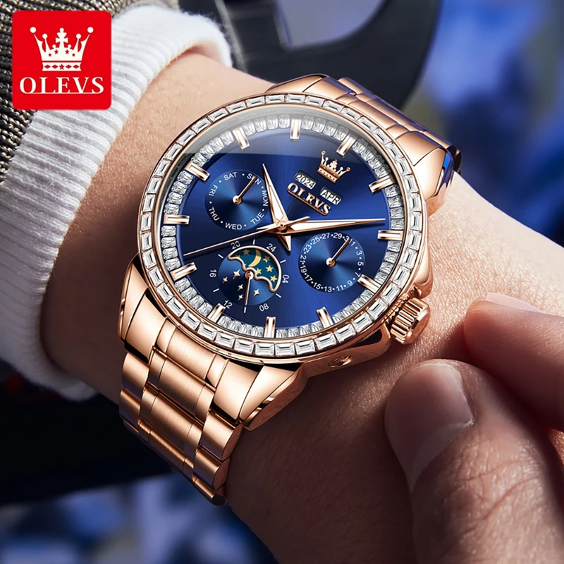 OLEVS-Montre-bracelet étanche  - Compass Watch Luxury avis et prix