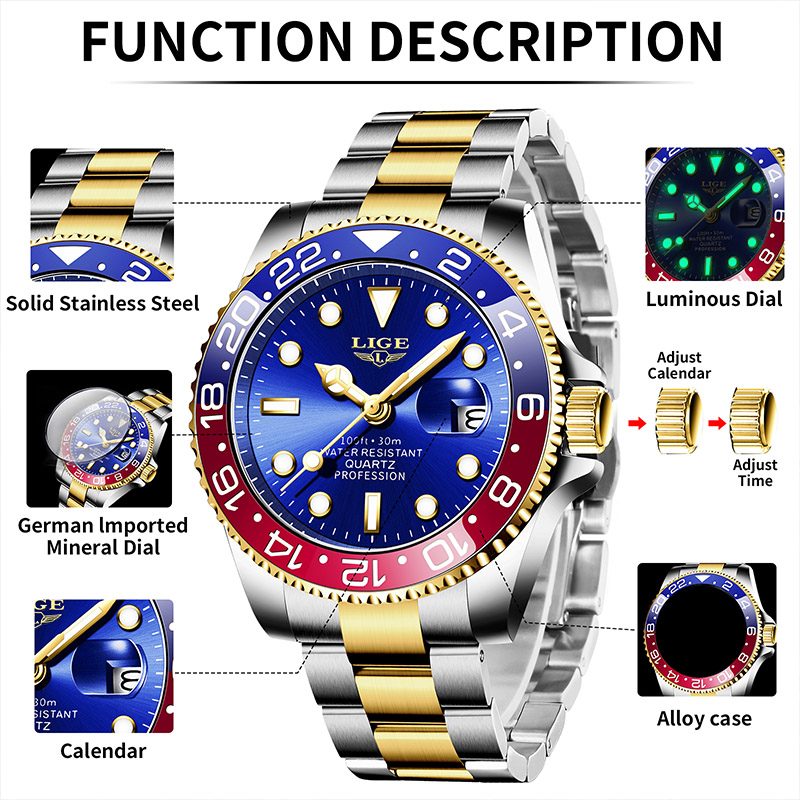 LIGE 2025 nouvelle montre pour - Luxury Watch Low Price avis et prix